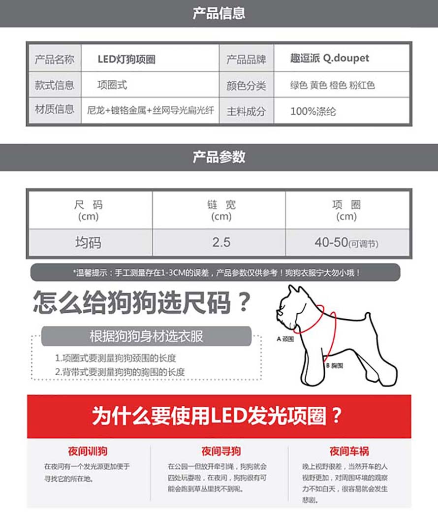 LED燈項(xiàng)圈
